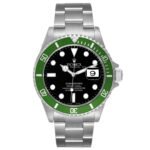 Rolex Submariner Kermit Green 50th Anniversary Flat 4 Steel Mens Watch 16610LV