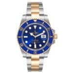 Rolex Submariner Steel 18K Yellow Gold Blue Dial Mens Watch 116613 Unworn