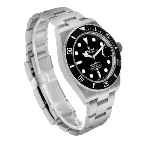 Rolex Submariner Steel Black Ceramic Bezel Mens Watch 126610 Box Card