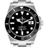 Rolex Submariner Steel Black Ceramic Bezel Mens Watch 126610 Box Card