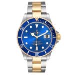 Rolex Submariner Steel Yellow Gold Blue Dial Automatic Mens Watch 16613 Box Card