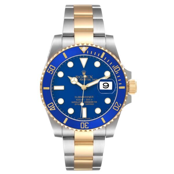 rolex-submariner-steel-yellow-gold-blue-dial-bezel-mens-watch-116613-box-card-76392_f3ebf