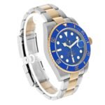 Rolex Submariner Steel Yellow Gold Blue Dial Bezel Mens Watch 116613 Card