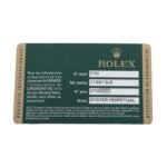 Rolex Submariner Steel Yellow Gold Blue Dial Bezel Mens Watch 116613 Card