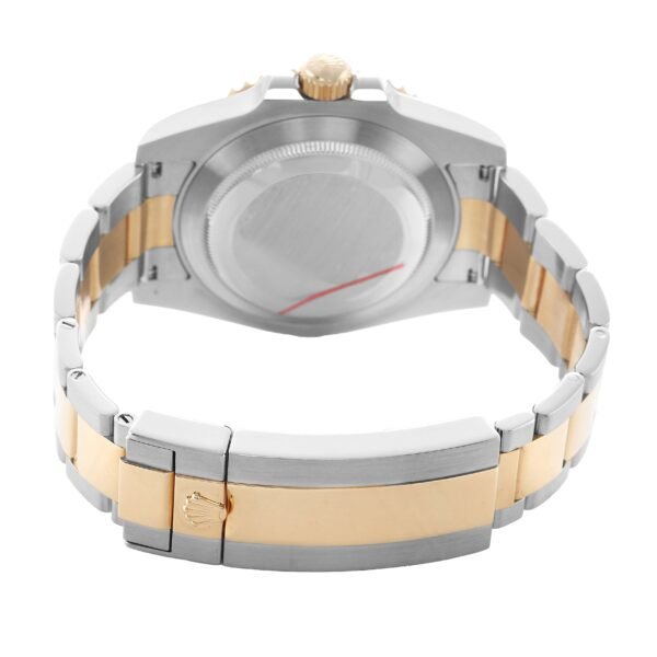 Rolex Submariner Steel Yellow Gold Blue Dial Bezel Mens Watch 116613 Card