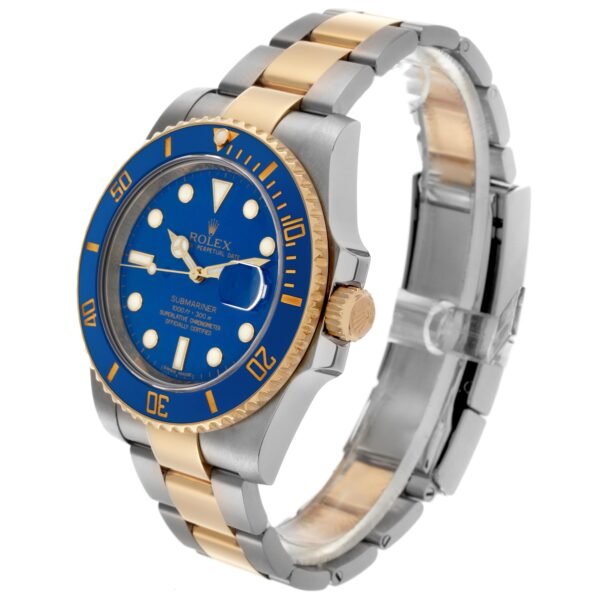 Rolex Submariner Steel Yellow Gold Blue Dial Mens Watch 116613
