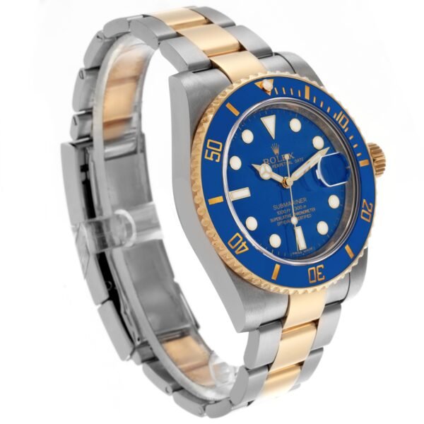 Rolex Submariner Steel Yellow Gold Blue Dial Mens Watch 116613