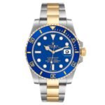 Rolex Submariner Steel Yellow Gold Blue Dial Mens Watch 116613