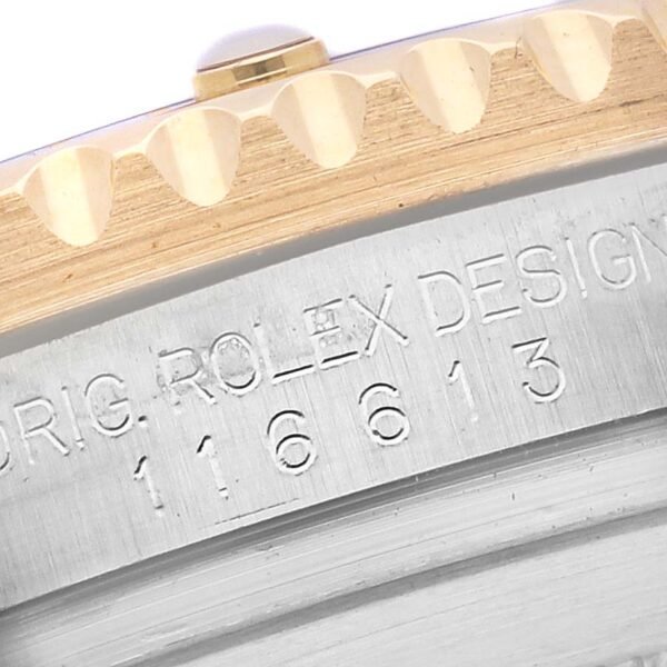 Rolex Submariner Steel Yellow Gold Blue Dial Mens Watch 116613 Box Card