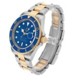 Rolex Submariner Steel Yellow Gold Blue Dial Mens Watch 16613