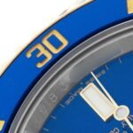 Rolex Submariner Steel Yellow Gold Blue Diamond Dial Bezel Mens Watch 116613