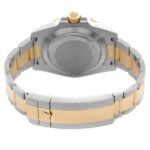 Rolex Submariner Steel Yellow Gold Blue Diamond Dial Mens Watch 116613 Box Card