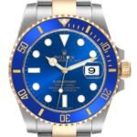 Rolex Submariner Steel Yellow Gold Blue Mens Watch 116613