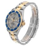 Rolex Submariner Steel Yellow Gold Diamond Sapphire Mens Watch 16613 BoxPapers