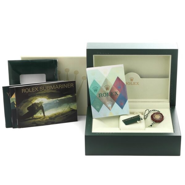 Rolex Submariner Steel Yellow Gold Diamond Sapphire Mens Watch 16613 BoxPapers