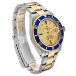 Rolex Submariner Steel Yellow Gold Diamond Sapphire Serti Dial Mens Watch 16613