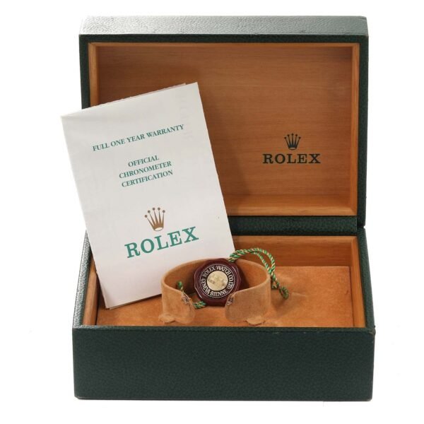 Rolex Submariner Steel Yellow Gold Diamond Sapphire Serti Dial Mens Watch 16613 Box Papers