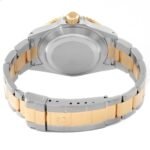 Rolex Submariner Steel Yellow Gold Diamond Sapphire Serti Dial Mens Watch 16613 Box Papers