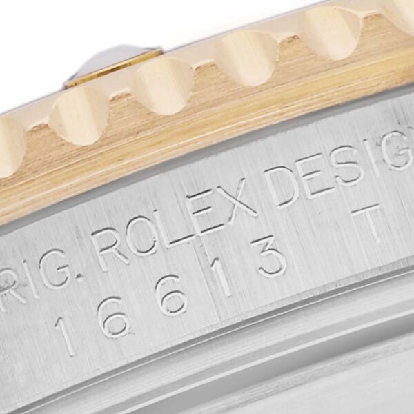 Rolex Submariner Steel Yellow Gold Diamond Serti Dial Mens Watch 16613 Box Papers