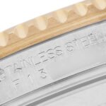 Rolex Submariner Steel Yellow Gold Diamond Serti Dial Mens Watch 16613 Box Papers