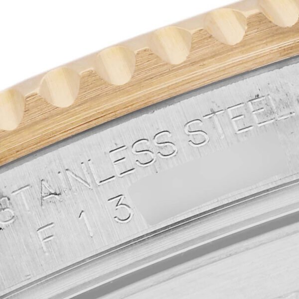 Rolex Submariner Steel Yellow Gold Diamond Serti Dial Mens Watch 16613 Box Papers