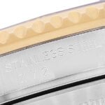 Rolex Submariner Steel Yellow Gold Purple Blue Dial Mens Watch 16613 Box Card