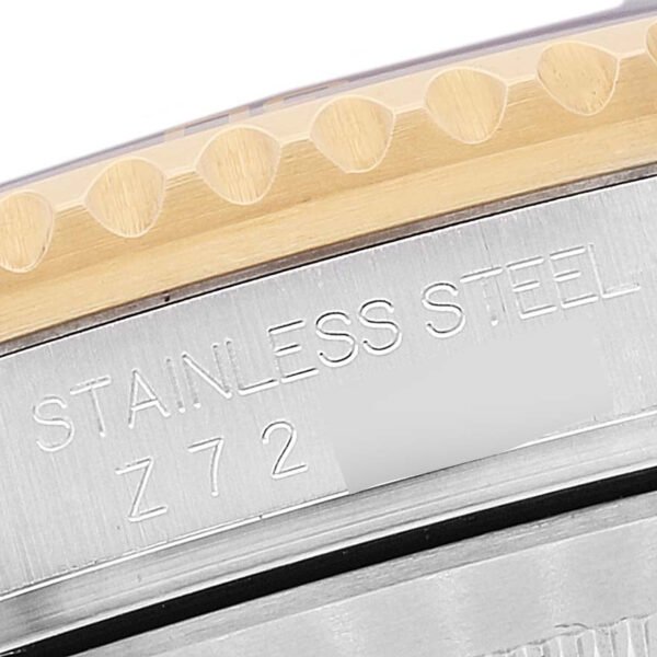 Rolex Submariner Steel Yellow Gold Purple Blue Dial Mens Watch 16613 Box Card