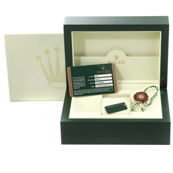 Rolex Submariner Steel Yellow Gold Serti Dial Mens Watch 16613 Box Card