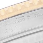 Rolex Submariner Steel Yellow Gold Serti Dial Mens Watch 16613 Box Service Card