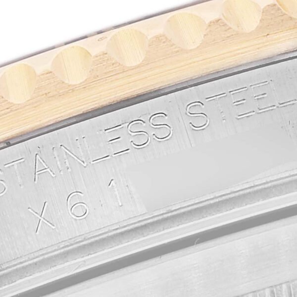 Rolex Submariner Steel Yellow Gold Serti Dial Mens Watch 16613 Box Service Card