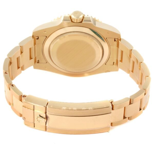 Rolex Submariner Yellow Gold Blue Dial Ceramic Bezel Mens Watch 116618 Unworn