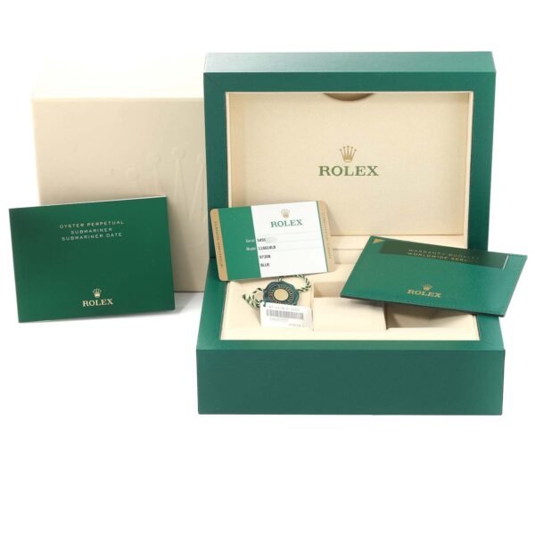 Rolex Submariner Yellow Gold Blue Dial Ceramic Bezel Mens Watch 116618 Unworn