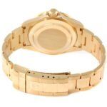 Rolex Submariner Yellow Gold Diamond Sapphire Serti Dial Watch 16618 Box Papers