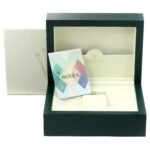 Rolex Submariner Yellow Gold Diamond Sapphire Serti Dial Watch 16618 Box Papers