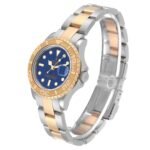 Rolex Yachtmaster 29mm Steel Yellow Gold Blue Dial Ladies Watch 169623 Papers