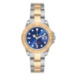 Rolex Yachtmaster 29mm Steel Yellow Gold Blue Dial Ladies Watch 169623 Papers