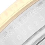 Rolex Yachtmaster 29mm Steel Yellow Gold Blue Dial Ladies Watch 169623 Papers