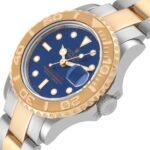 Rolex Yachtmaster 29mm Steel Yellow Gold Blue Dial Ladies Watch 169623 Papers