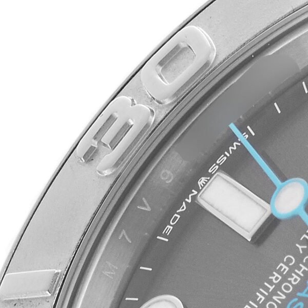 Rolex Yachtmaster 37 Midsize Steel Platinum Bezel Mens Watch 268622 Box Card