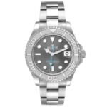 Rolex Yachtmaster Midsize 37 Steel Platinum Mens Watch 268622 Unworn