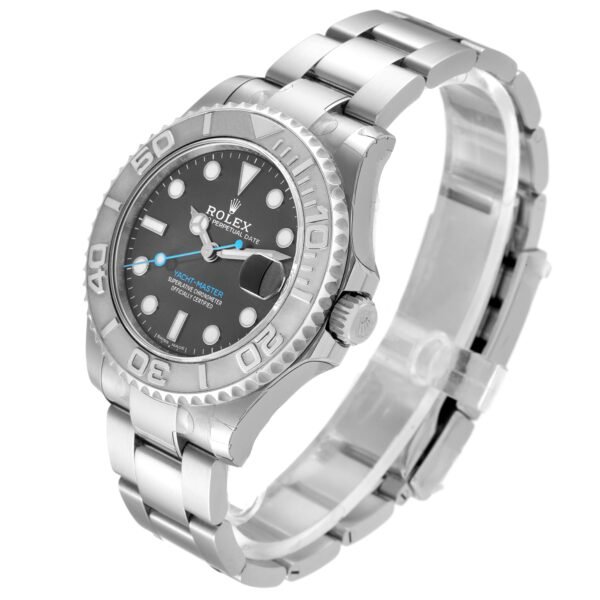 Rolex Yachtmaster Midsize 37 Steel Platinum Mens Watch 268622 Unworn