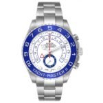 Rolex Yachtmaster II 44 Blue Cerachrom Bezel Steel Mens Watch 116680