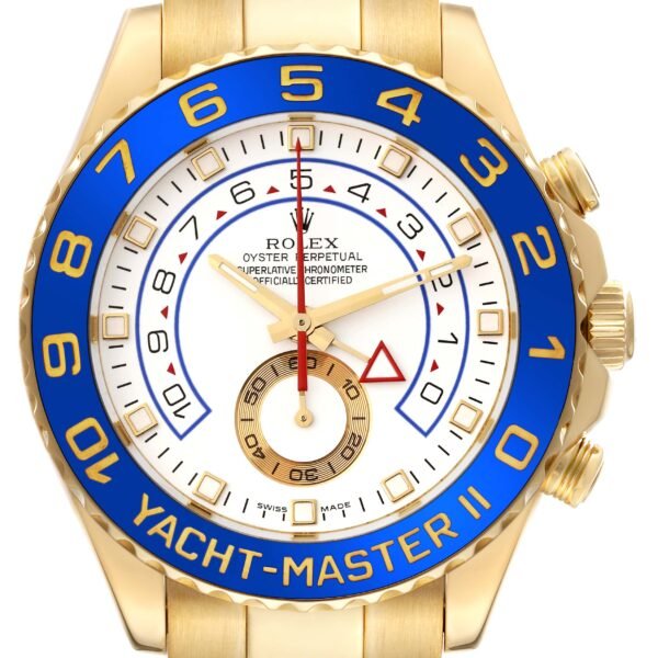 Rolex Yachtmaster II Regatta Chronograph Yellow Gold Watch 116688
