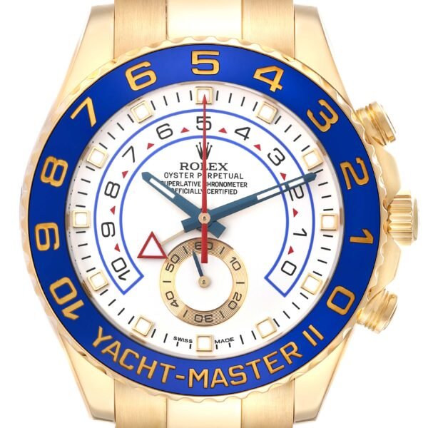 Rolex Yachtmaster II Regatta Chronograph Yellow Gold Watch 116688 Box Card