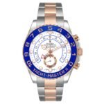 Rolex Yachtmaster II Regatta Steel Rose Gold Mens Watch 116681 Box Card+ 1 link