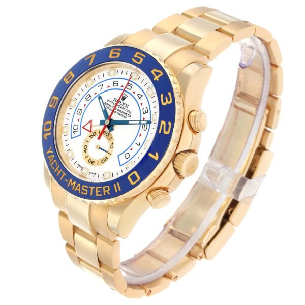 Rolex Yachtmaster II Regatta Yellow Gold Mens Watch 116688 Box Card