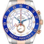 Rolex Yachtmaster II Steel Rose Gold Mens Watch 116681 Box Card