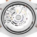 Rolex Yachtmaster II Steel Rose Gold Mens Watch 116681 Box Card