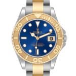 Rolex Yachtmaster Midsize 35mm Steel Yellow Gold Mens Watch 168623 Box Papers
