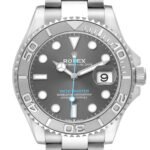 Rolex Yachtmaster Steel Platinum Bezel Mens Watch 126622 Box Card